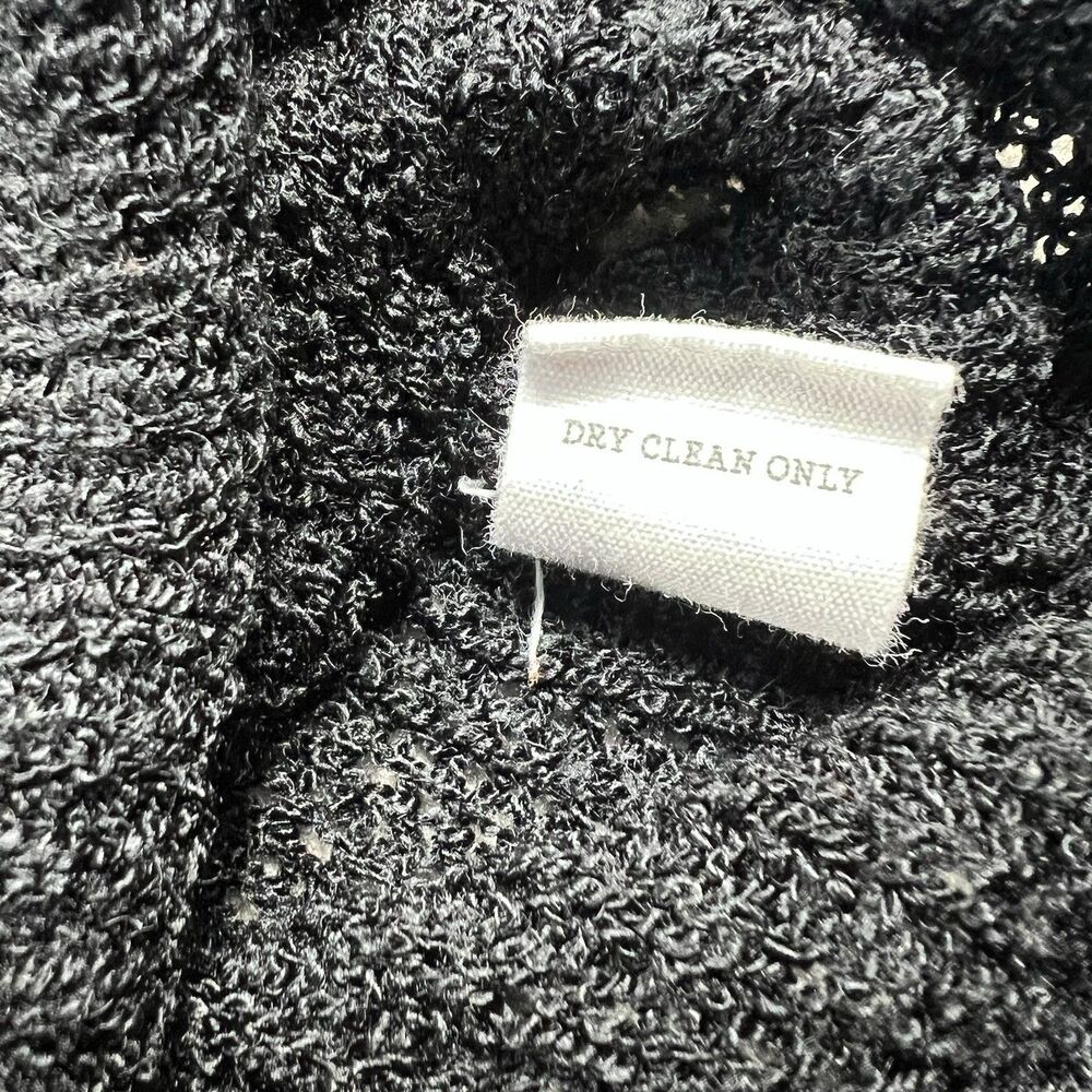 Blu Pepper Day to Day Ruffle Sweater Womens Large L Black - Picture 3 of 6